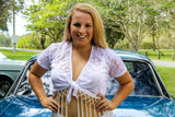 Aussie Cossie DareWear Classic Lace Bolero Short Sleeve